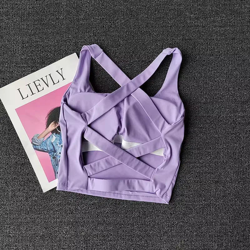 Women's Push-Up Sports Bra — Breathable Yoga & Running Bralette