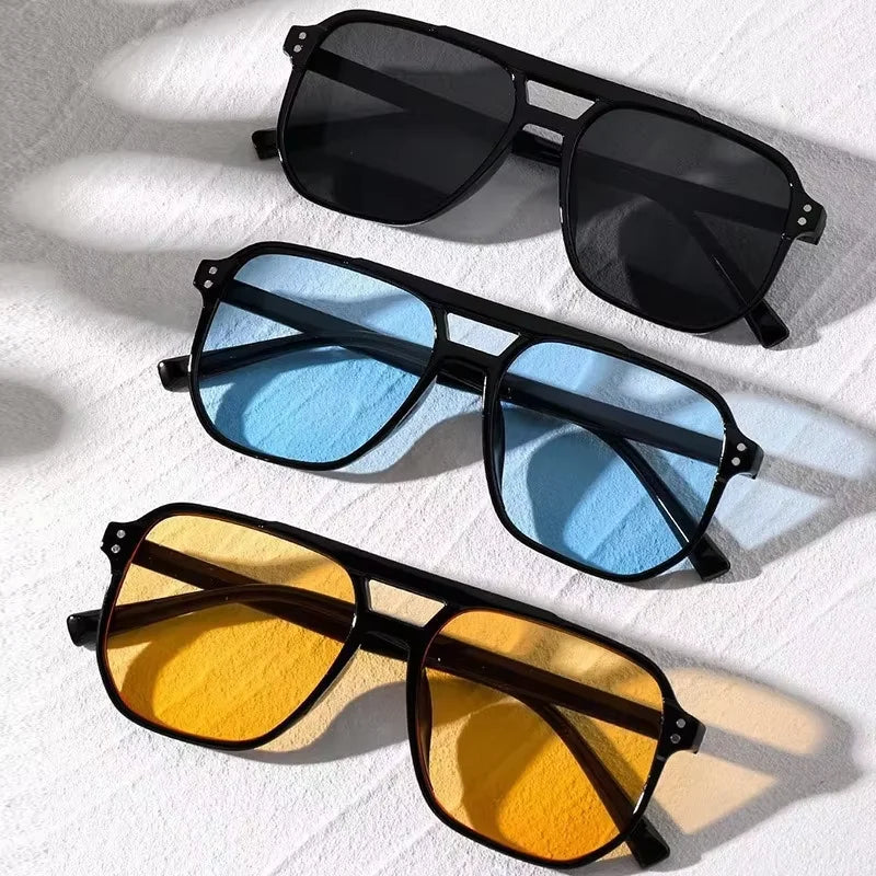 Oversized Vintage Square Sunglasses | Unisex UV400