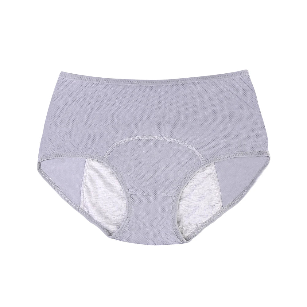Women's Plus Size High-Waist Period Panties — 3-Layer Leak-Proof Briefs