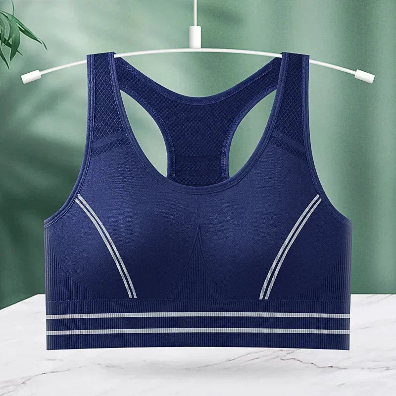Padded Strappy Sports Bra | Women's Medium Support Yoga Bra