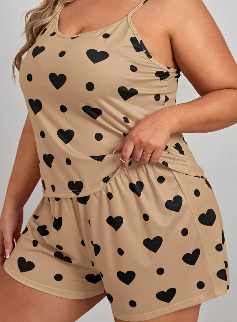 Plus Size Women Pajama Set