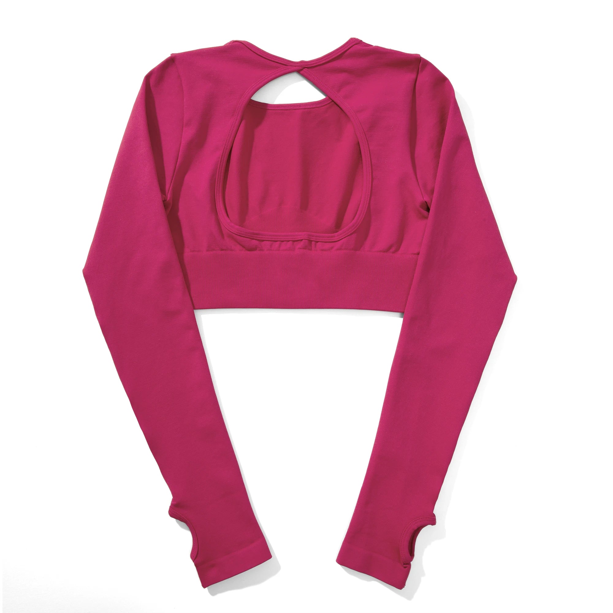 Women Yoga Solid Long Sleeve Sports Top