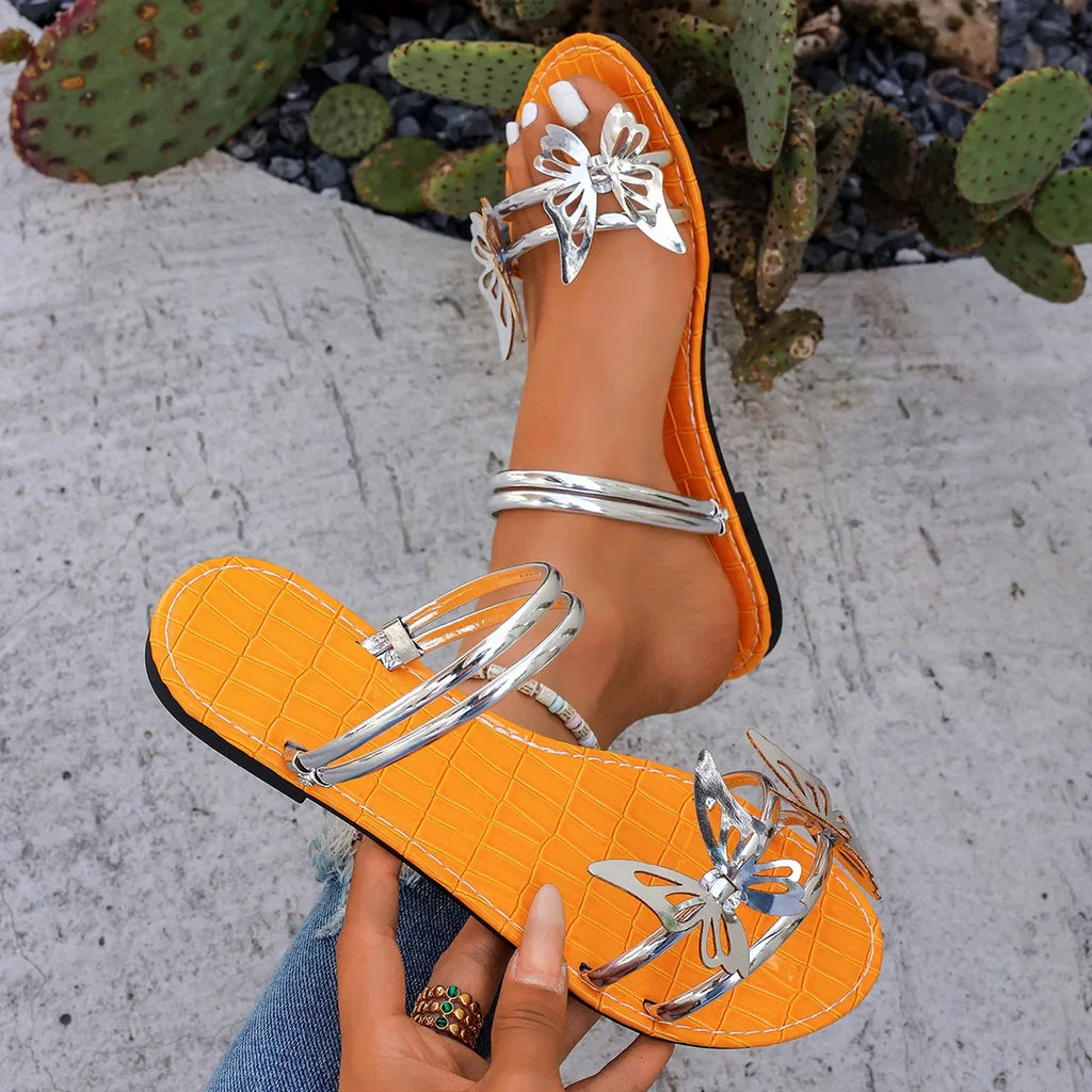 Butterfly Flat Sandals