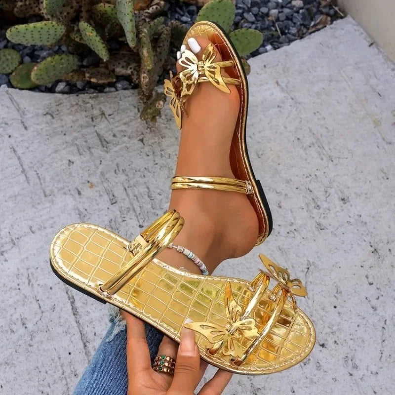 Butterfly Flat Sandals