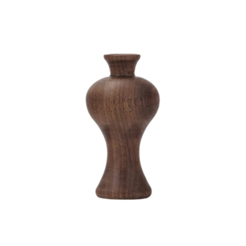 Vintage Solid Wood Vase | Rustic Home Décor
