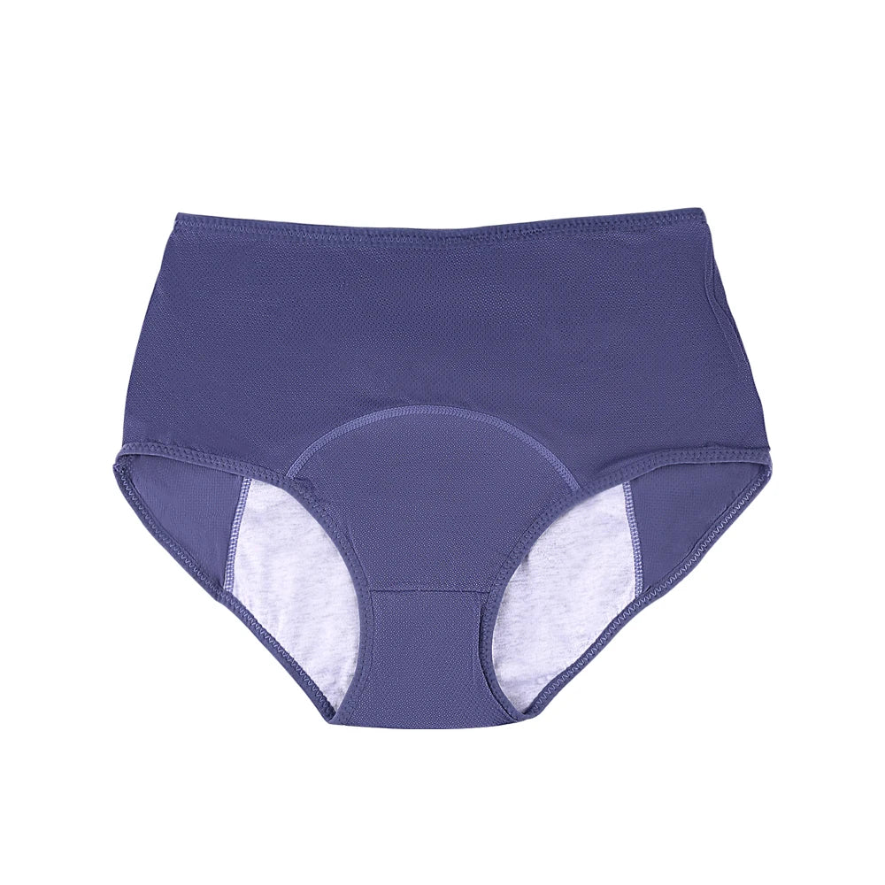 Women's Plus Size High-Waist Period Panties — 3-Layer Leak-Proof Briefs