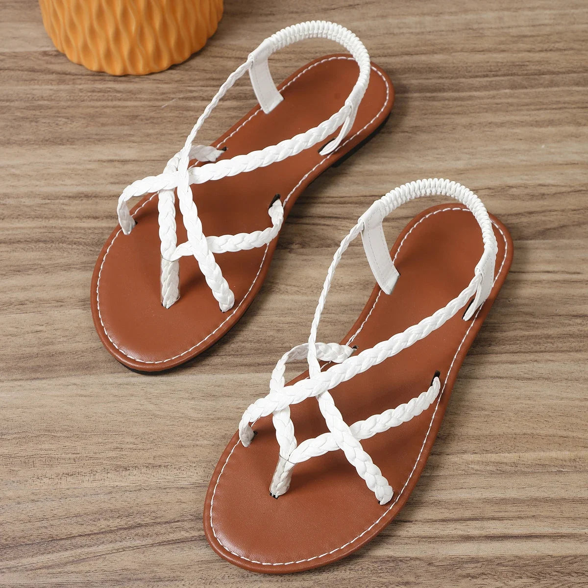 Women Beach Woven Hollow Sandals