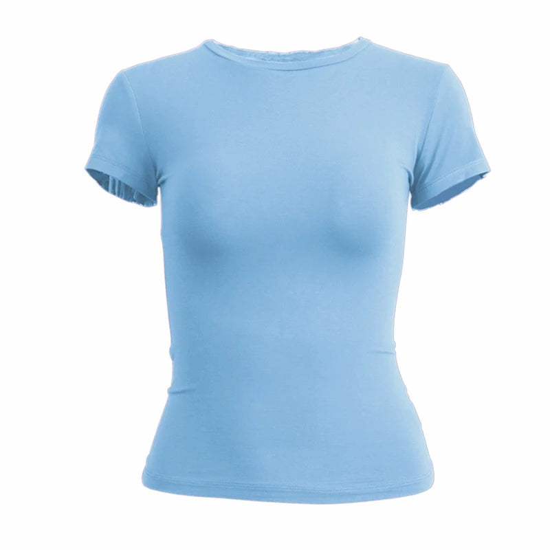 Slim Fit Short-Sleeve Knit Tee