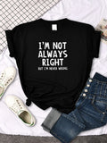 Women's Oversized Graphic Letter Print Tee