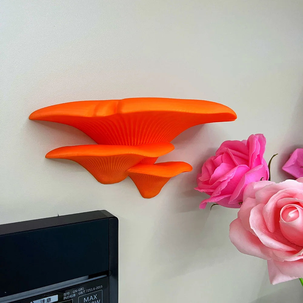 Mushroom Shaped Wall Shelf