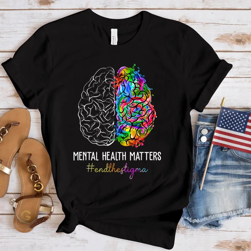 Women's Graphic Tee — Mental Health Matters Short Sleeve T-Shirt
