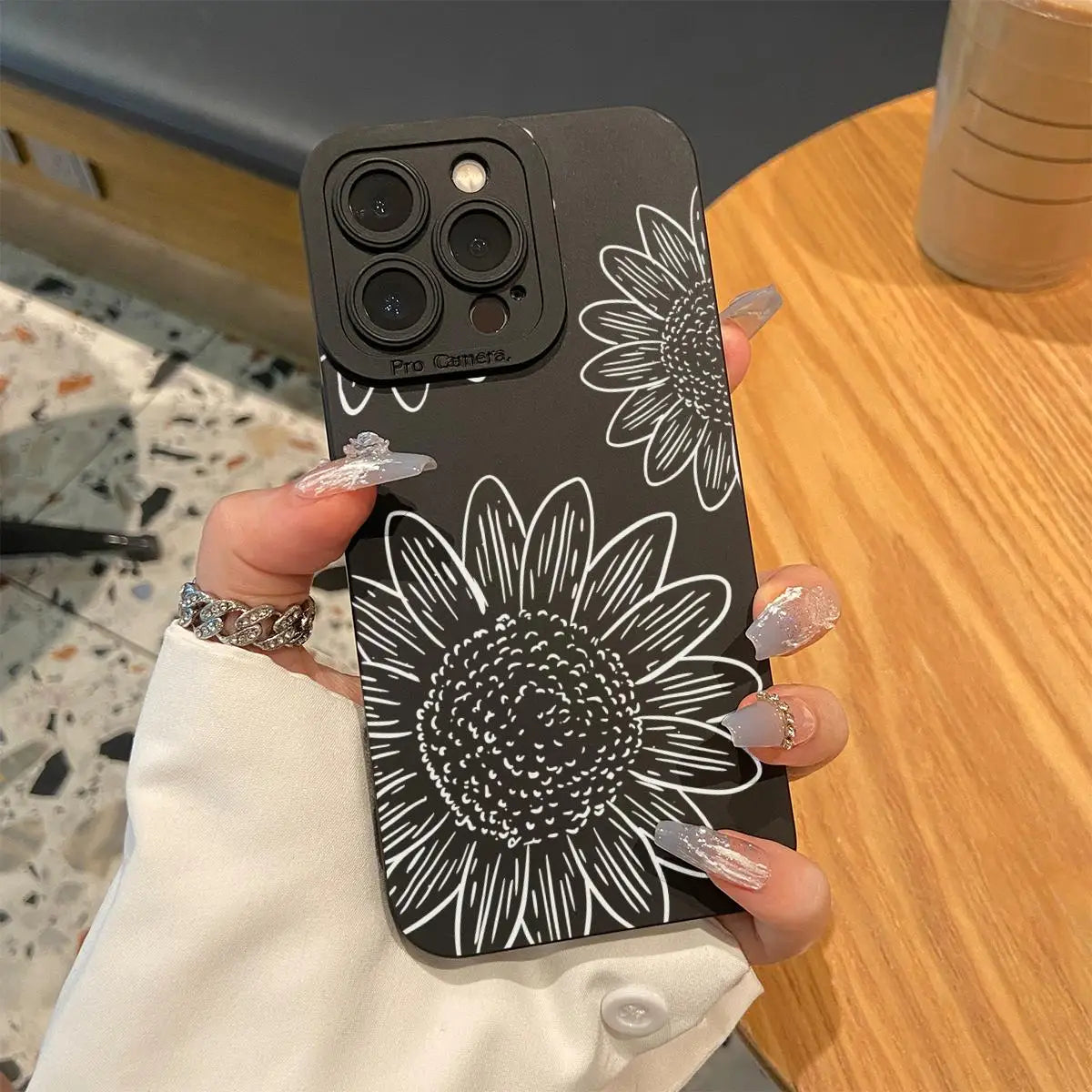 Sunflower Silicone iPhone Case | Anti-Drop Protection
