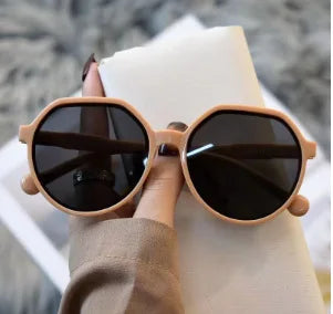 Vintage Geometry Frame Sunglasses | Women's UV400 Shades